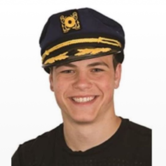 Jacobson Hat Company Other - Yacht Skipper Hat Ship Captain Cap Costume Sailor Boat Ship